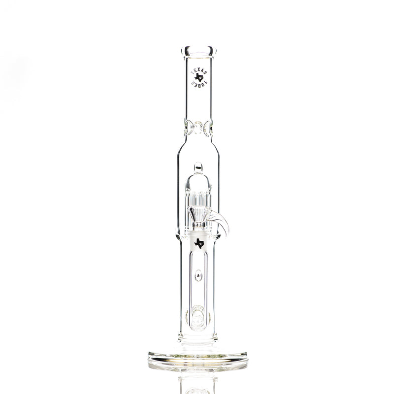 16in 18mm Clear Dual Stemline to 8 Arm Texas Tubes - Smoke ATX