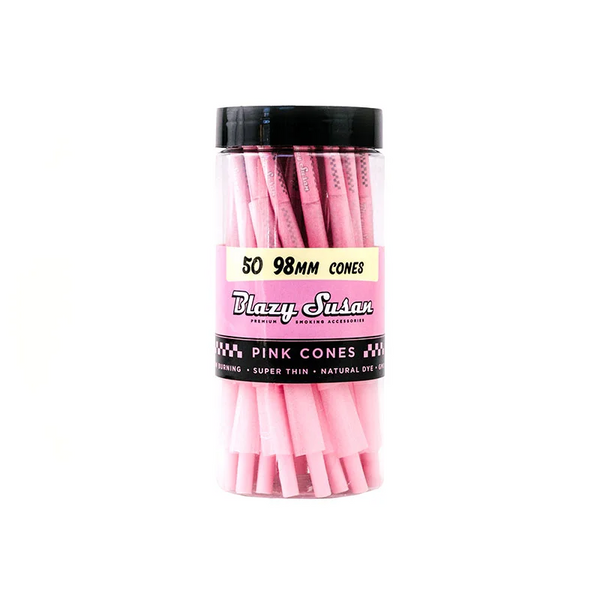 50ct 98mm Pink Cones Blazy Susan - Smoke ATX