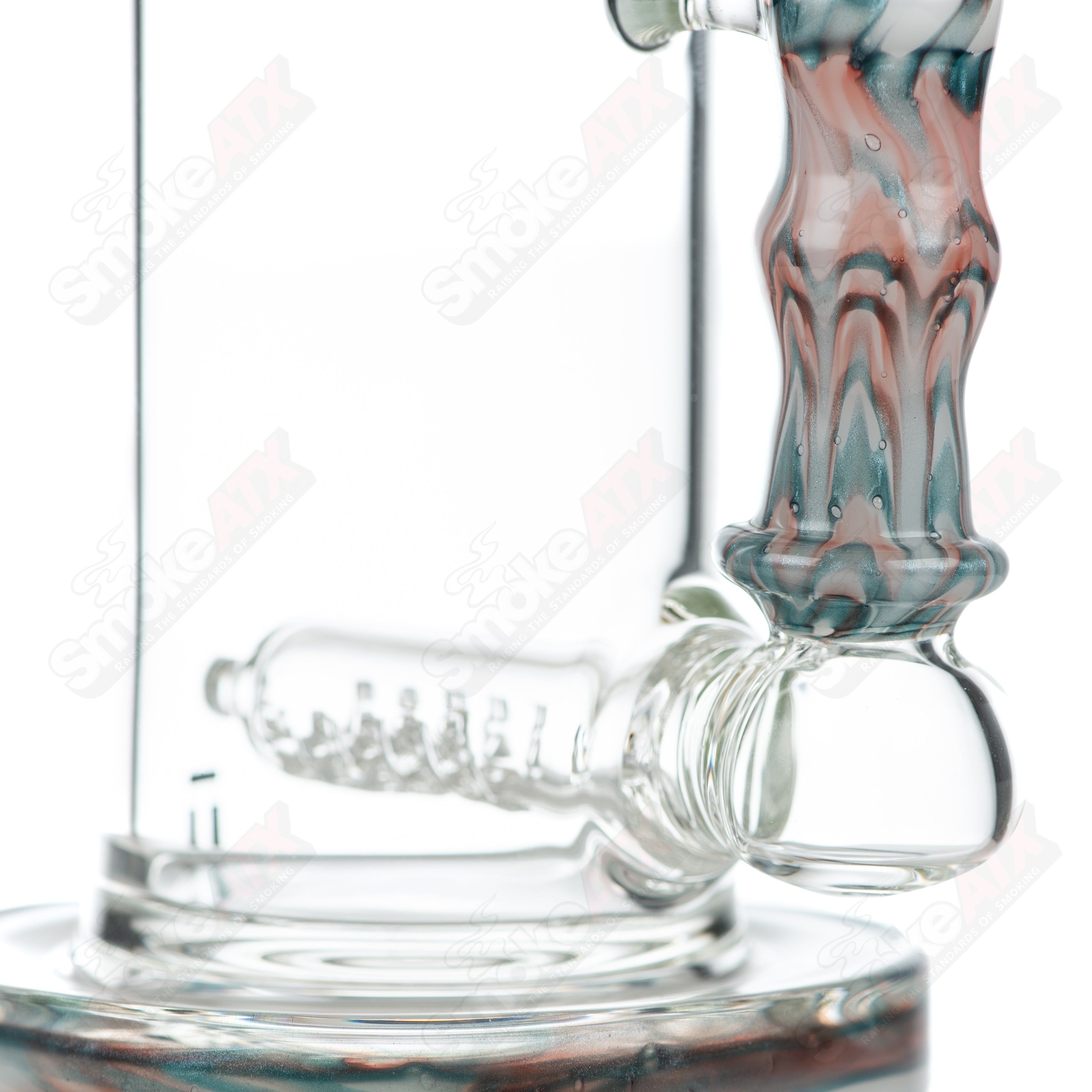 #2 18mm 60mm Wrap n Rake Inline Tube Tagle Glass - Smoke ATX