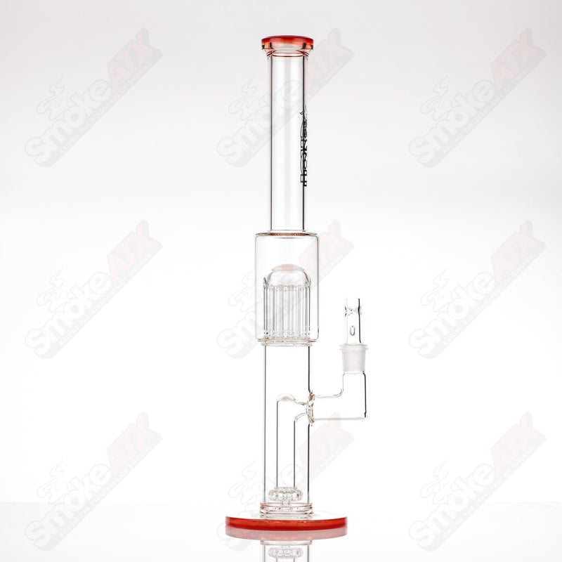 #2 18mm Circ to 13 Arm Perc w Color Foot/Mouthpiece Accents Toro Glass