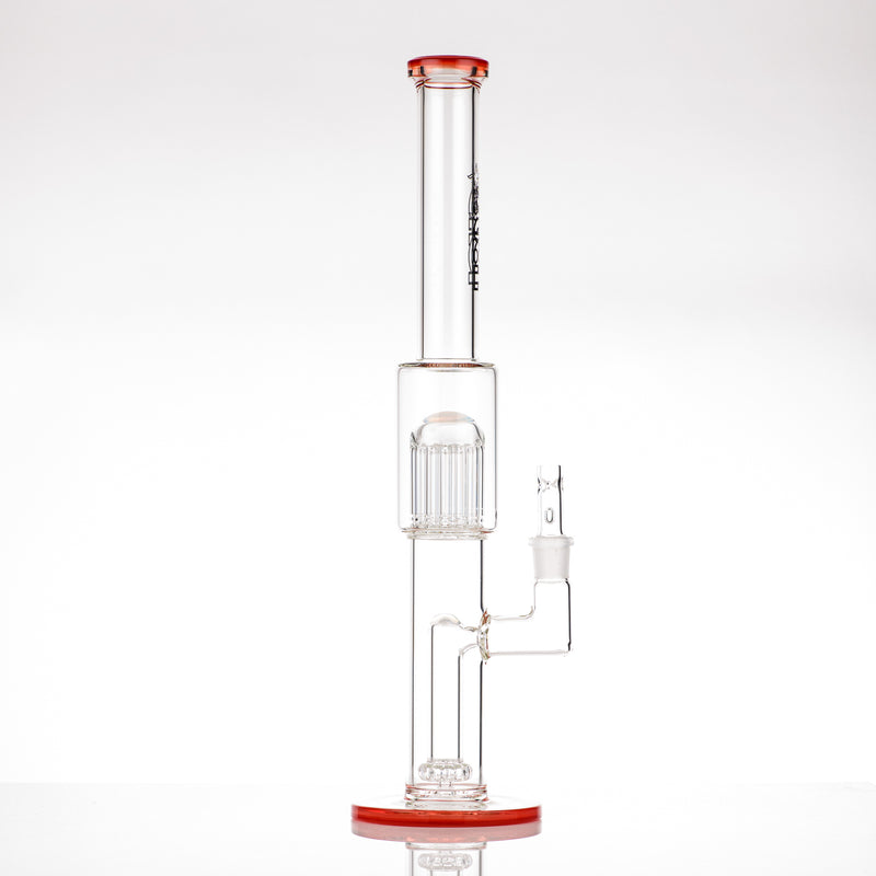 #2 18mm Circ to 13 Arm Perc w Color Foot/Mouthpiece Accents Toro Glass