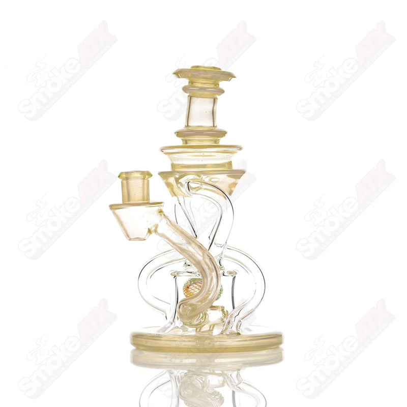 10mm V2 Double Up  Experimental Watermelon Recycler Cerio Glass - Smoke ATX