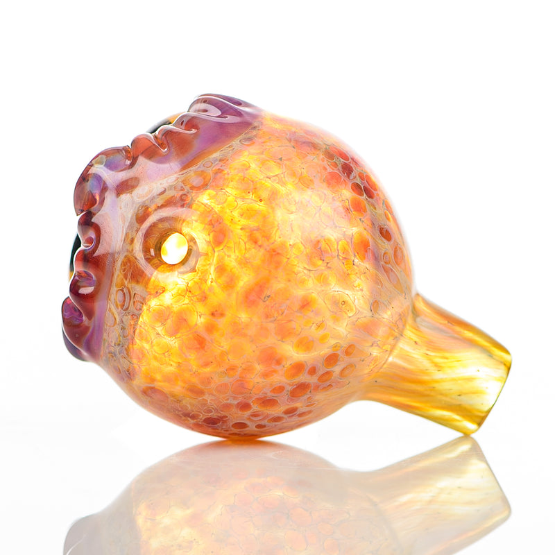 #1 Spotted Owl Carb Cap Four Winds Flameworks