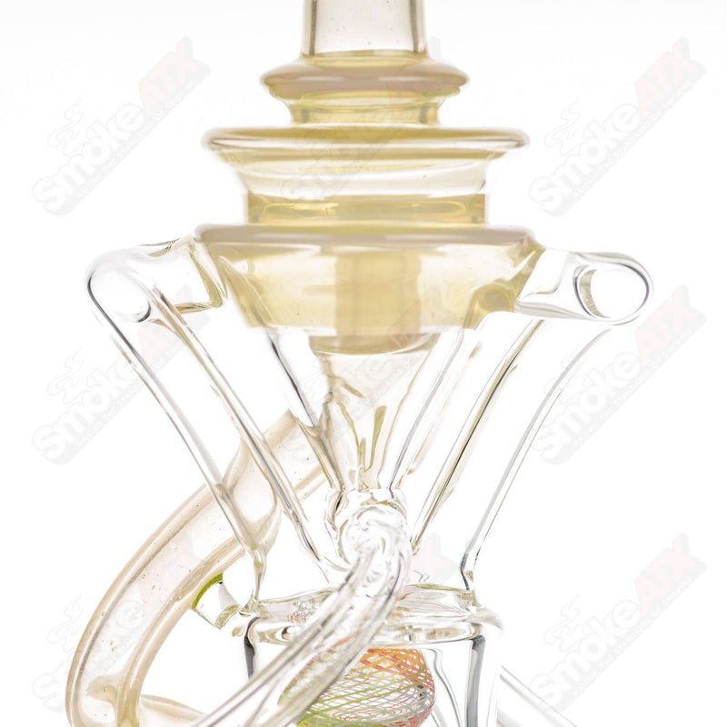 10mm V2 Double Up  Experimental Watermelon Recycler Cerio Glass - Smoke ATX