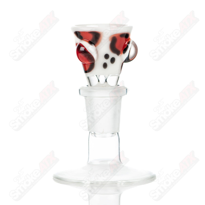#8 14mm Leopard Print Martini Bowl w Dots Adventures In Glass Blowing
