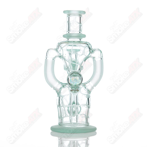 Tonic Single Color Double Up Rig Rooster Glass - Smoke ATX