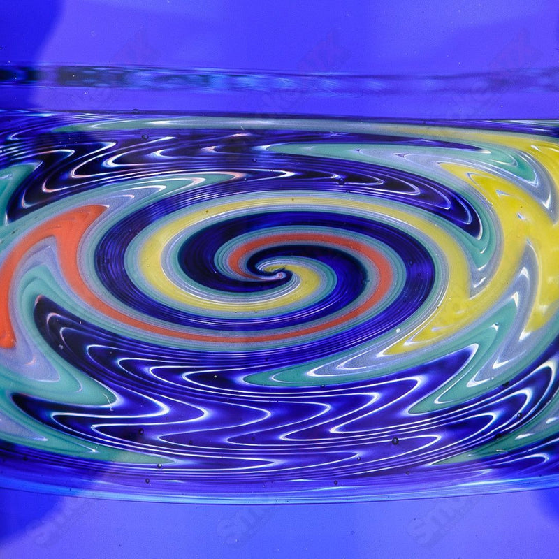 Cobalt Wig Wag Footed Sherry Glass Eusheen (2005) - Smoke ATX