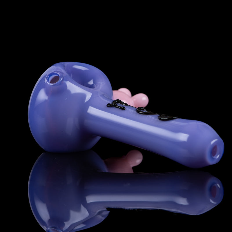 Purple Cow Print Spoon Pipe Adventures In Glass Blowing - Smoke ATX