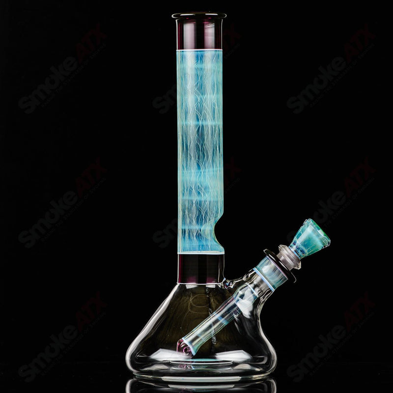 Tube (Gold Amethyst/ White Lotus/ Neptune) w Bowl Indo x GD - Smoke ATX
