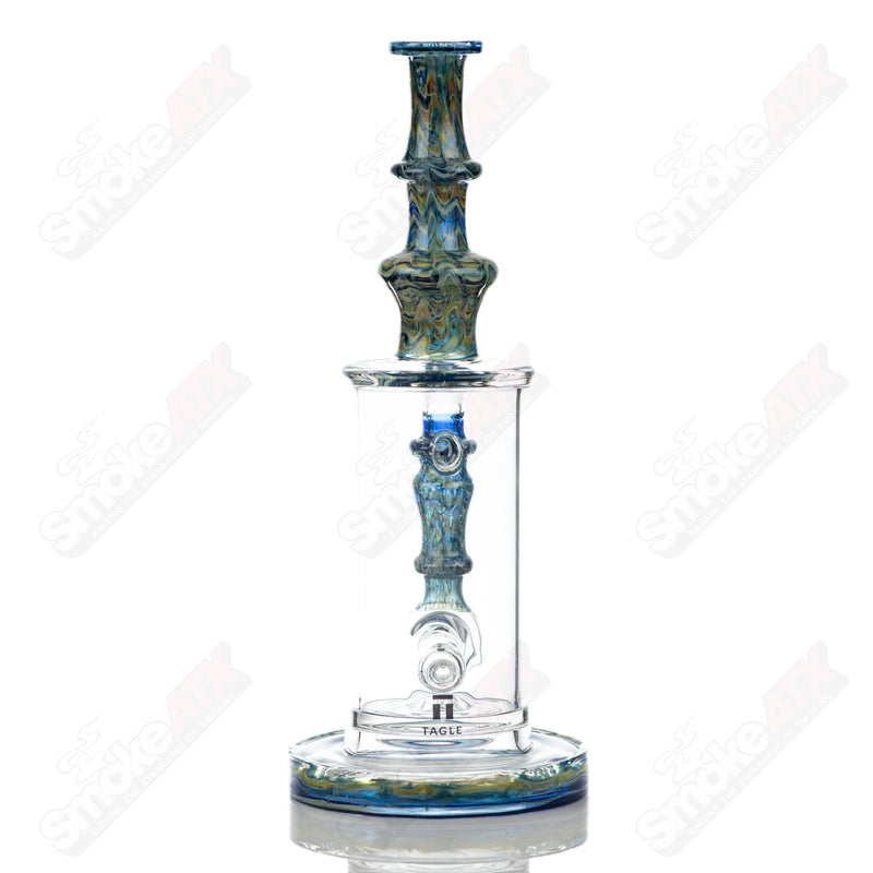 #1 14mm 60mm Wrap n Rake Inline Tube Tagle Glass