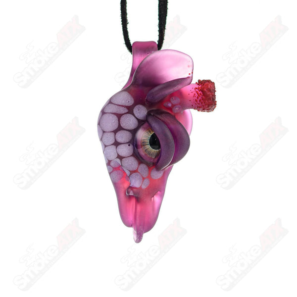 Giraffe Pendant Robertson Glass Royal Jelley and Wisteria - Smoke ATX