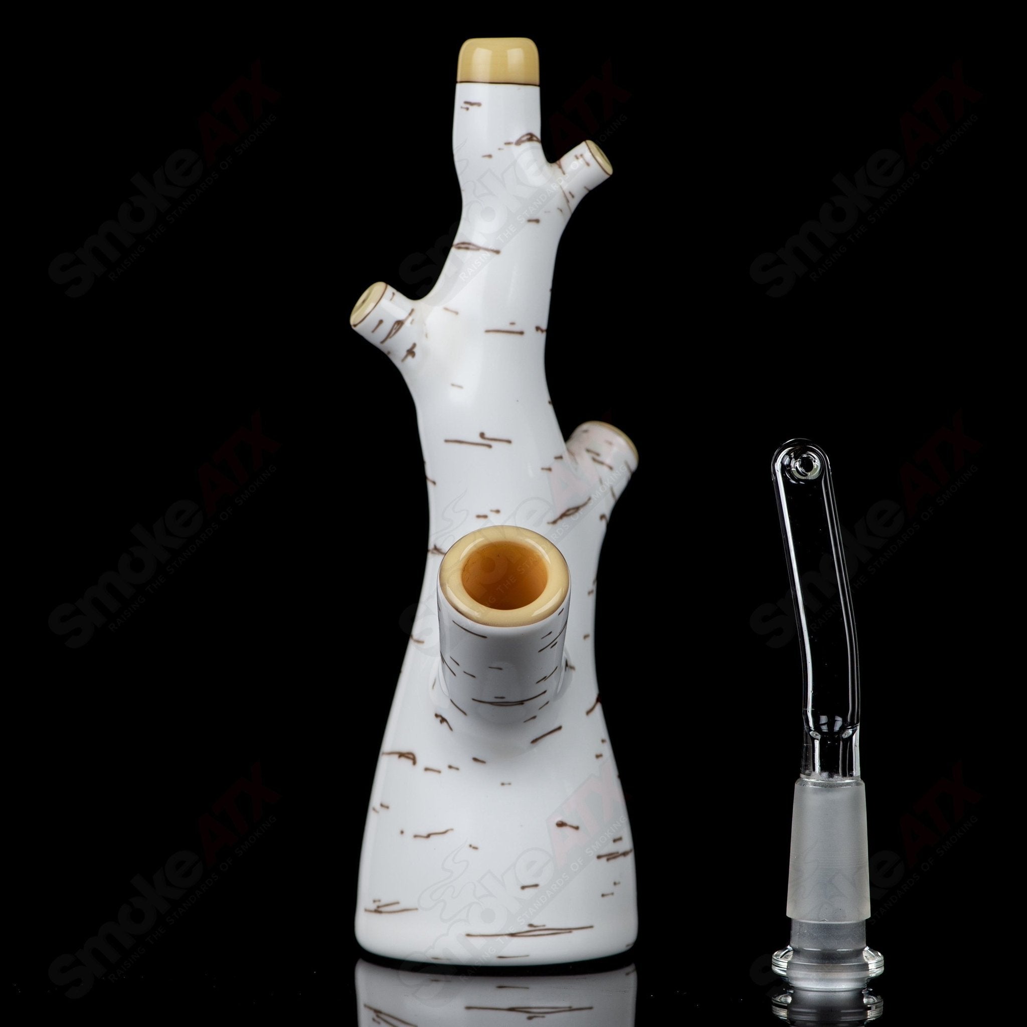 5 10mm Birch Tube Foster Glass - Smoke ATX