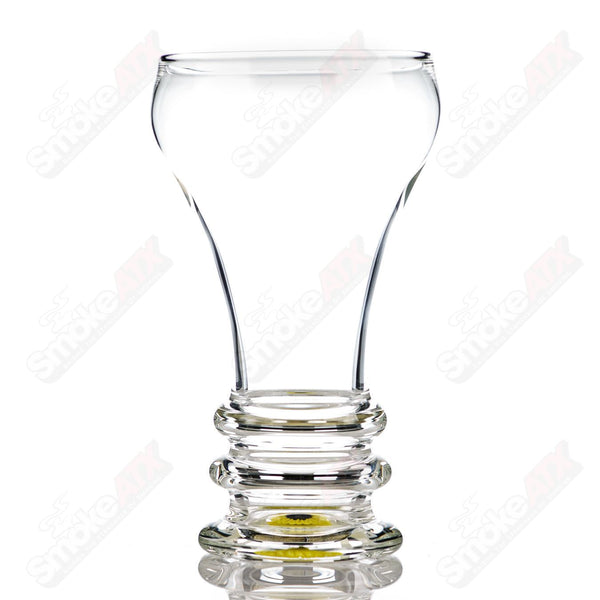 Sunflower Accent Footed IPA Craft Beer Glass w Double Maria Blake Winegard x Drinking Vessels - Smoke ATX