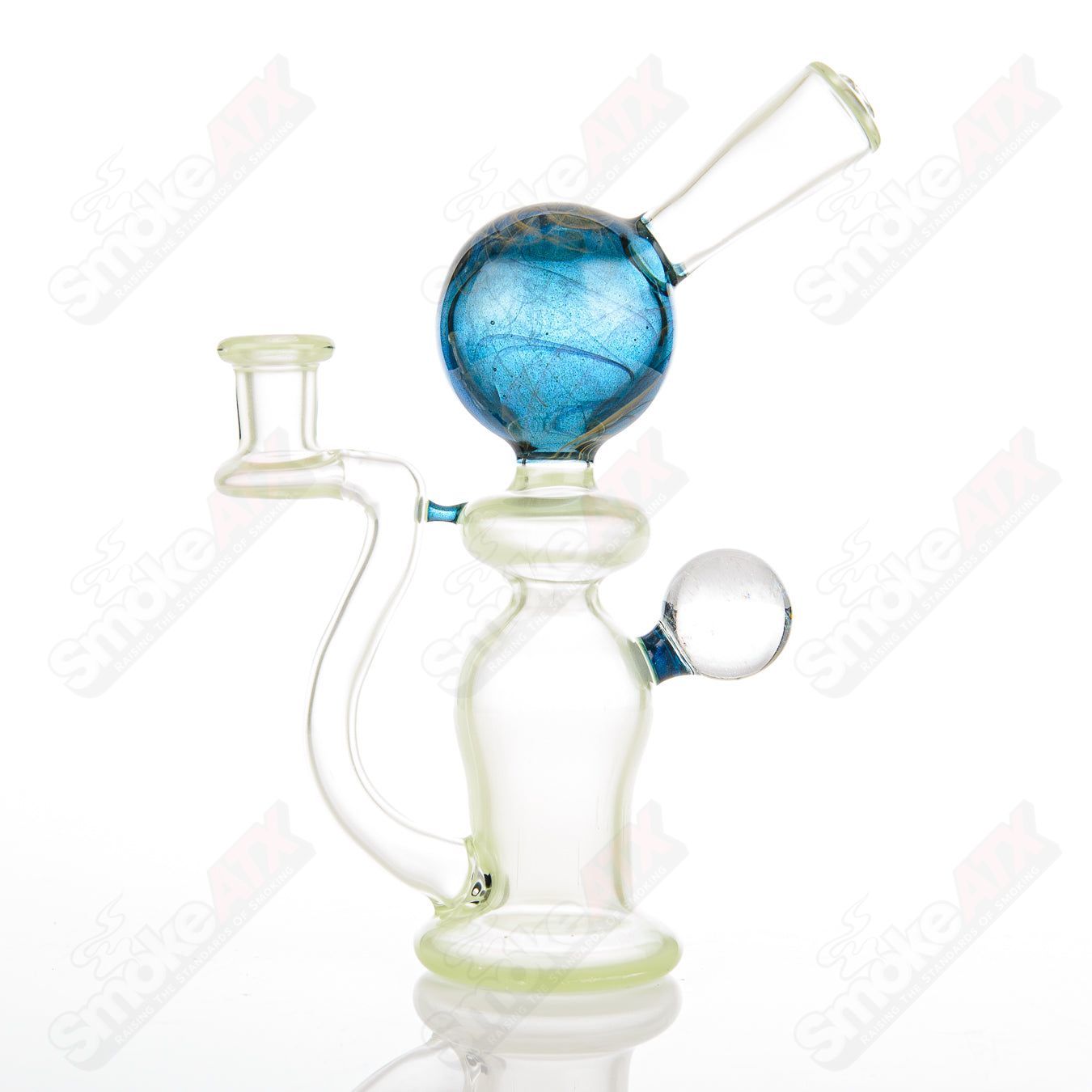 Green Pastel Rig King Leo Glass - Smoke ATX