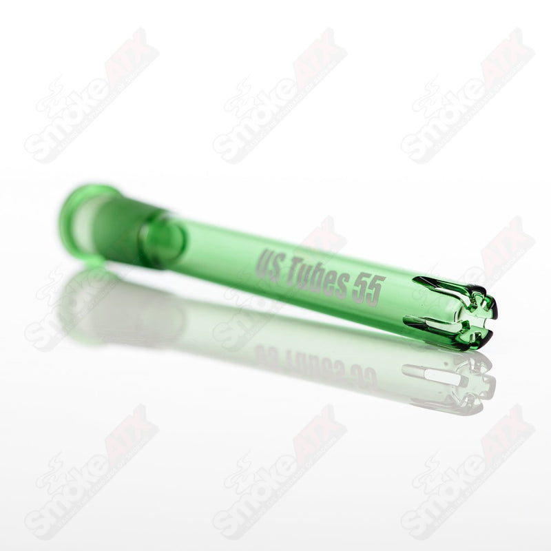 US Tubes Beaker 17" 50x7 -  Constriction - Green Decal - Smoke ATX