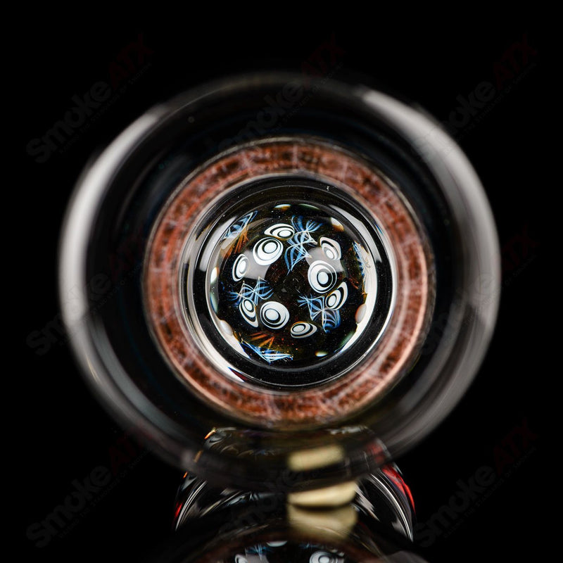 #1 Craft Beer Glass w Reticello Accents and Dotstack Base Indo Glass
