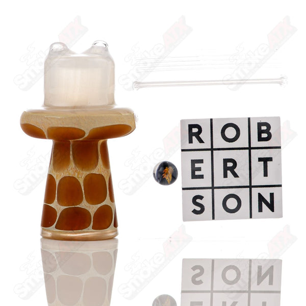 White Giraffe Spinner Cap w Pearl Robertson Glass - Smoke ATX