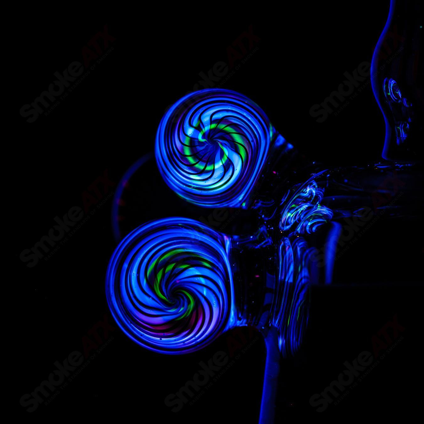 Coiled Latticello Milli Rig Conversion Glass x Boehme #1 - Smoke ATX