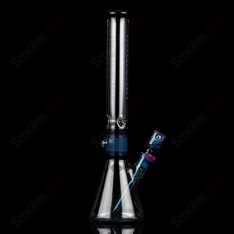 Illadelph Purple And Aqua Jordan Beaker - Smoke ATX