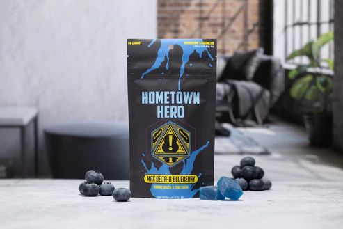 1000mg Blueberry Delta 8 Max Gummies Hometown Hero