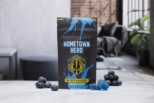 1000mg Blueberry Delta 8 Max Gummies Hometown Hero - Smoke ATX