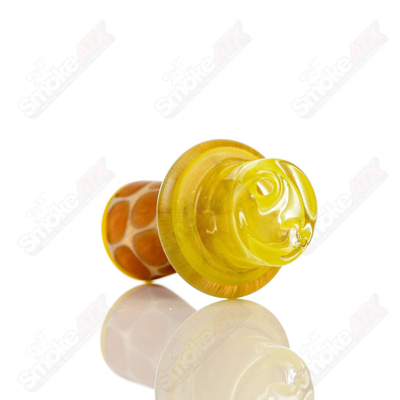 Yellow Giraffe Spinner Cap w Pearl Robertson Glass - Smoke ATX