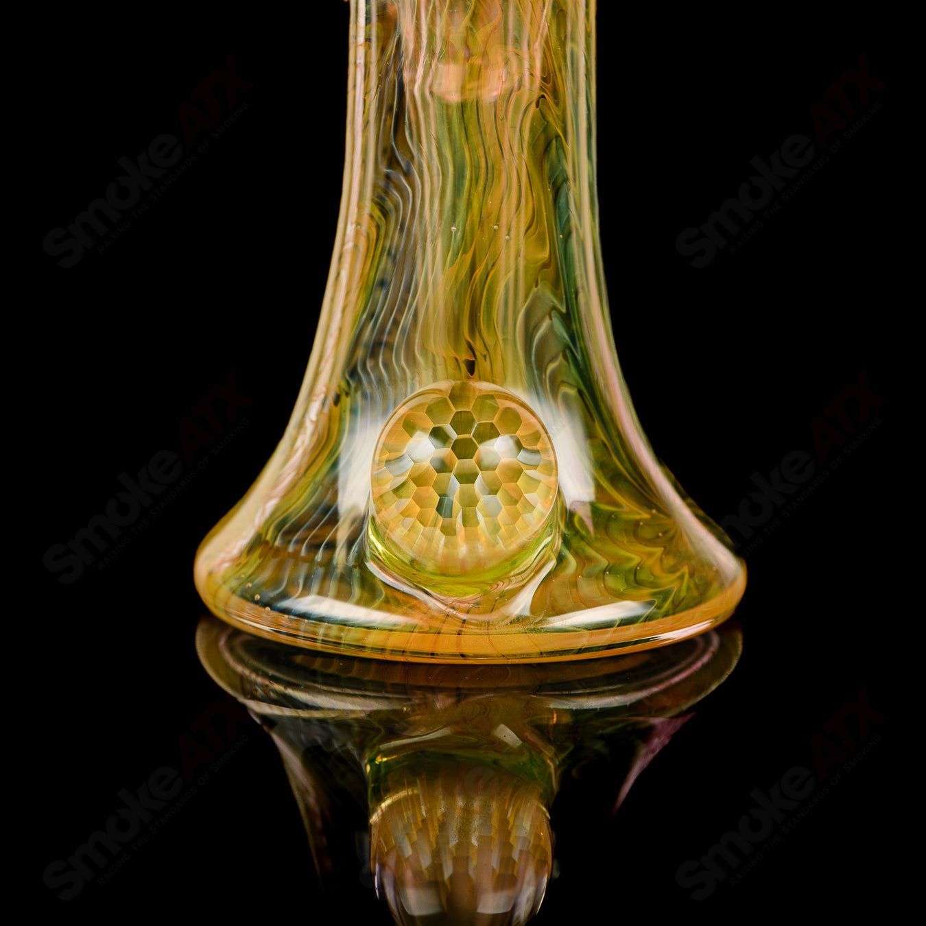 Fumed Bubbler w / Matching Cap Ryan Teurfs - Smoke ATX