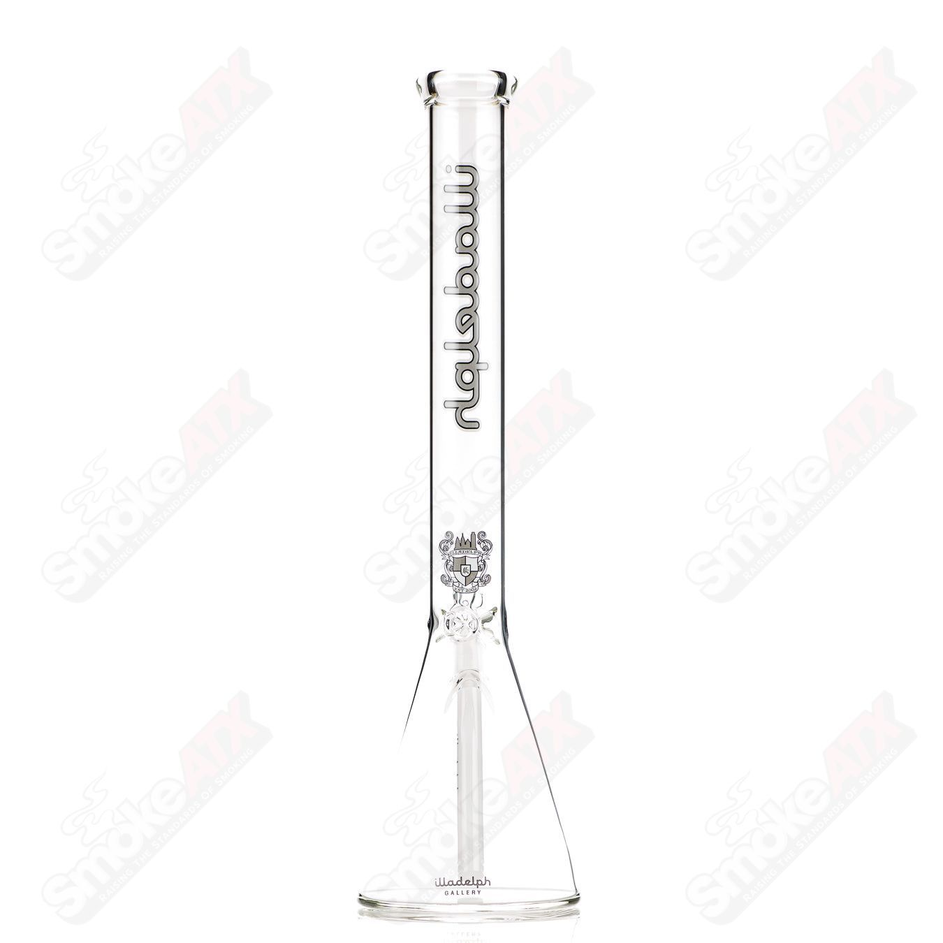 5mm Grey Medium 19" Beaker Illadelph - Smoke ATX