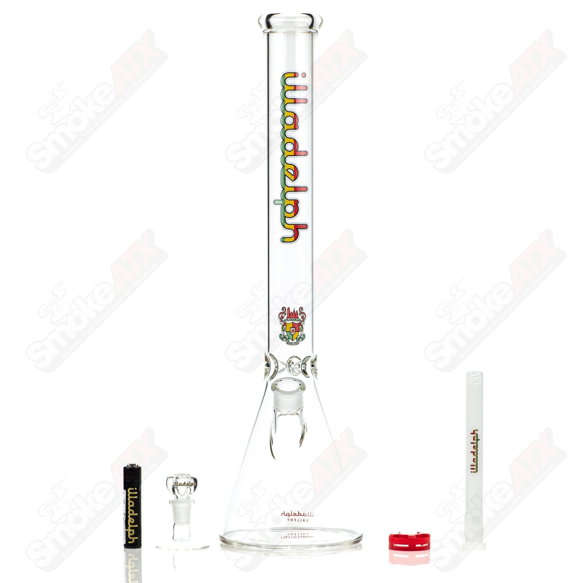 5mm Rasta Medium Beaker Illadelph - Smoke ATX