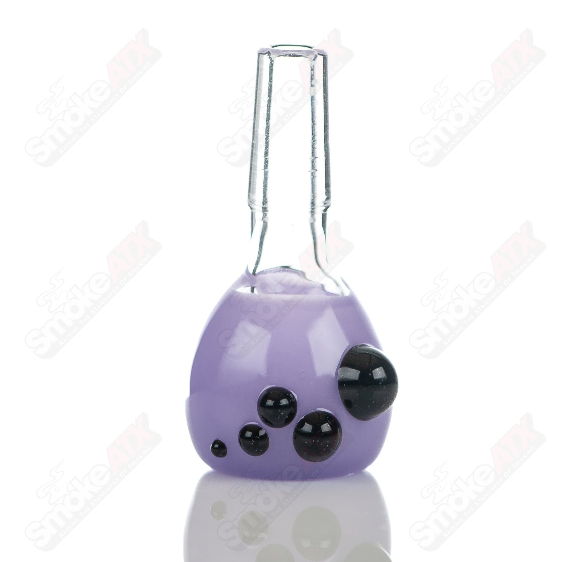 6 10mm Full Color Push Slide Bowl Dustorm Glass - Smoke ATX