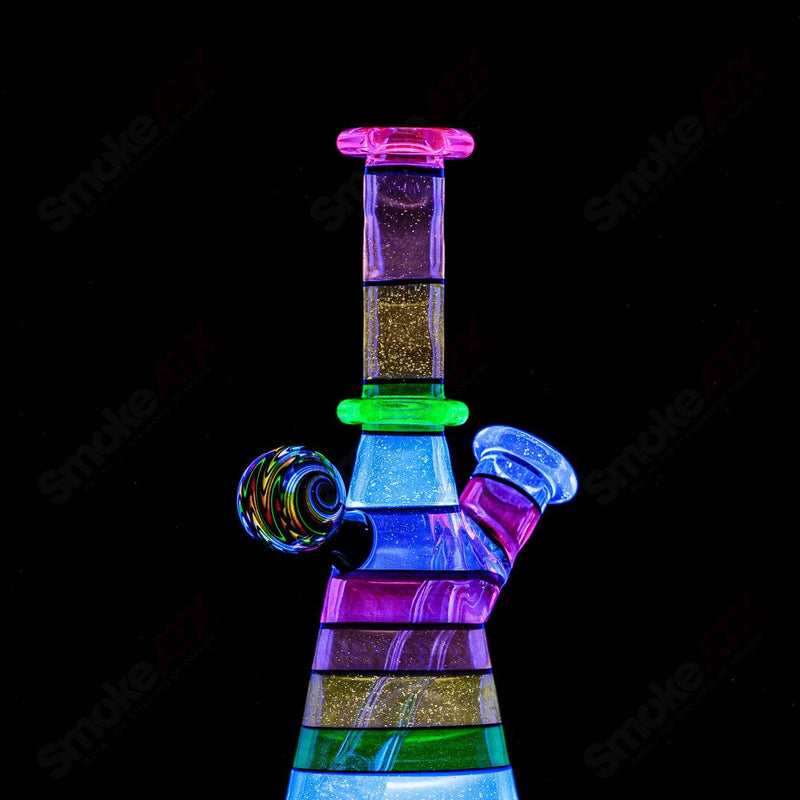 #4 14mm UV Secret Rainbow Mini Tube Dustorm Glass