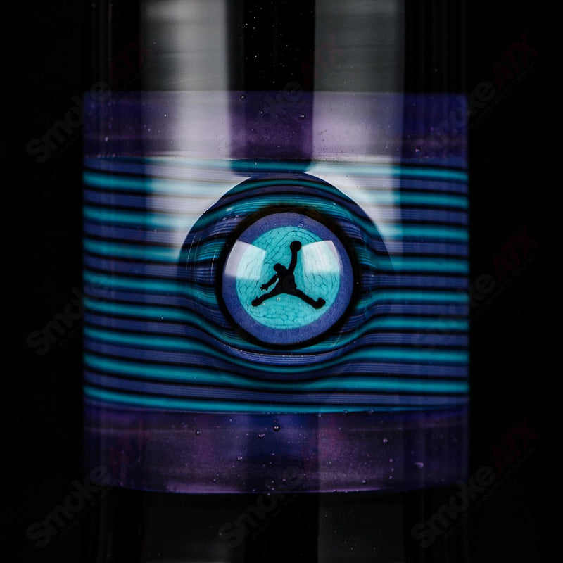 Illadelph Purple And Aqua Jordan Beaker - Smoke ATX