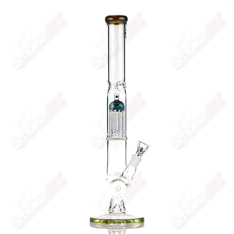 18in 18mm Inline to 8 Arm (Mystery Adventurine) Texas Tubes - Smoke ATX