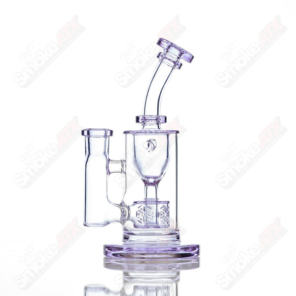 8in 14mm Taurus Incycler Fat Boy Glass Gemini - Smoke ATX