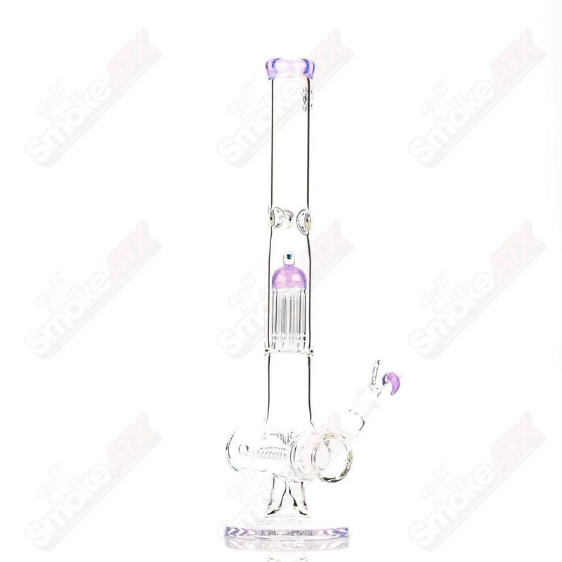 18in 18mm Inline to 8 Arm (Pink Slyme ) Texas Tubes - Smoke ATX