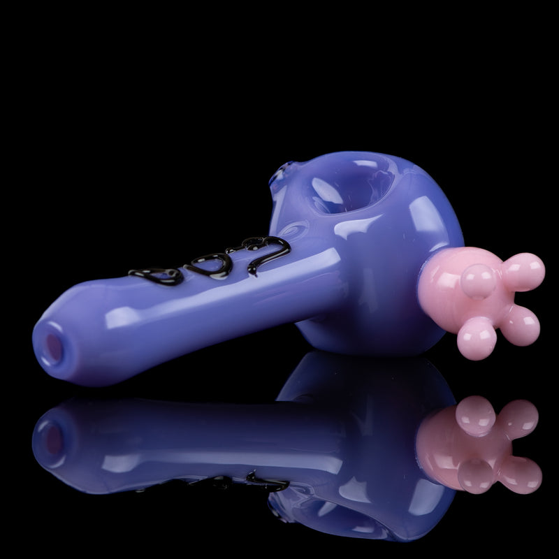 Purple Cow Print Spoon Pipe Adventures In Glass Blowing - Smoke ATX