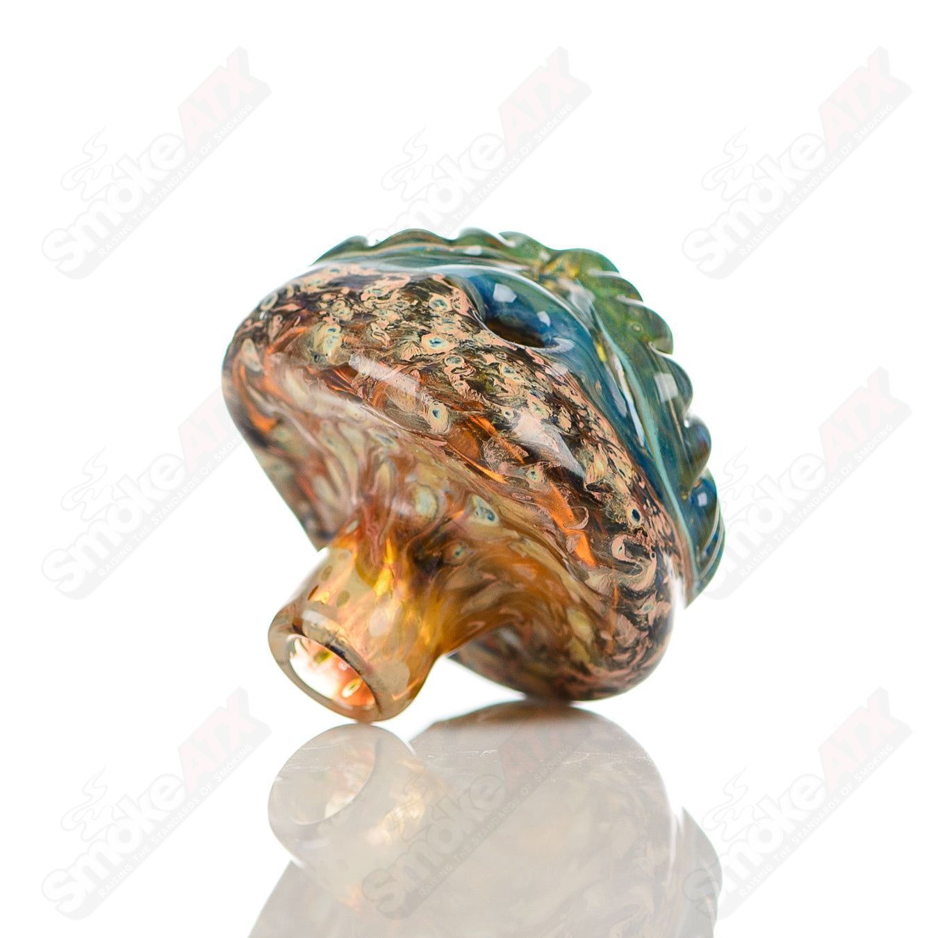 #7 Spotted Owl Carb Cap Four Winds Flameworks - Smoke ATX
