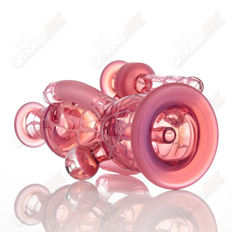 Telemagenta Single Color Double Up Rig Rooster Glass - Smoke ATX