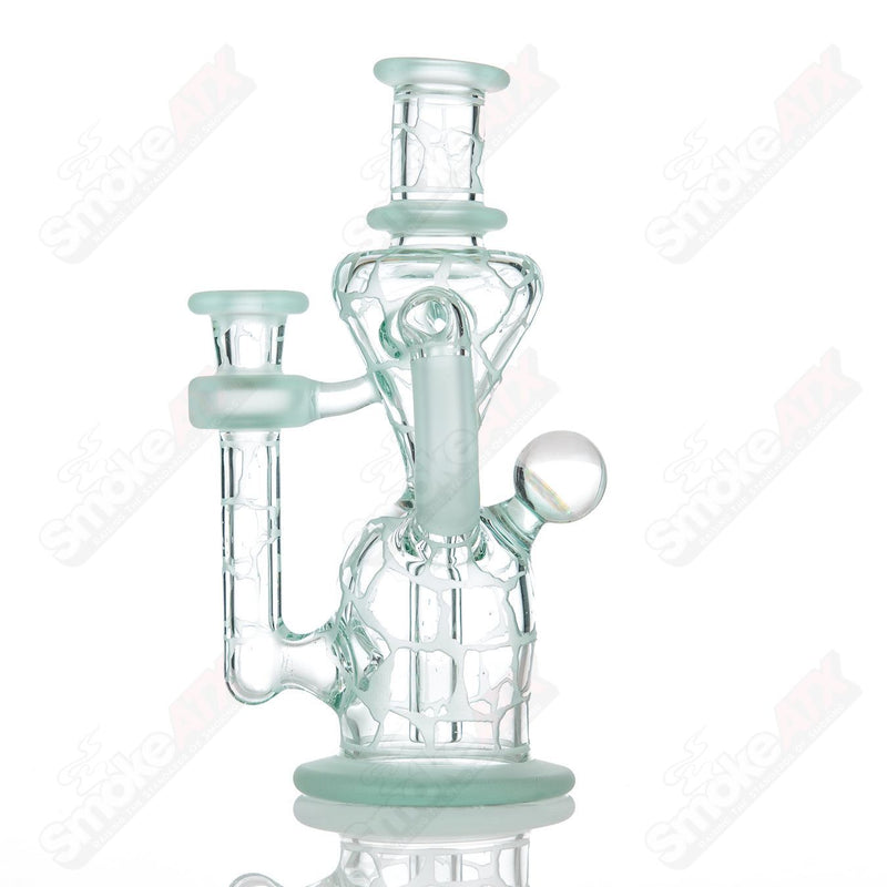 Tonic Single Color Double Up Rig Rooster Glass - Smoke ATX