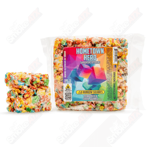 200mg Rainbow Delta-8 Squares Hometown Hero - Smoke ATX