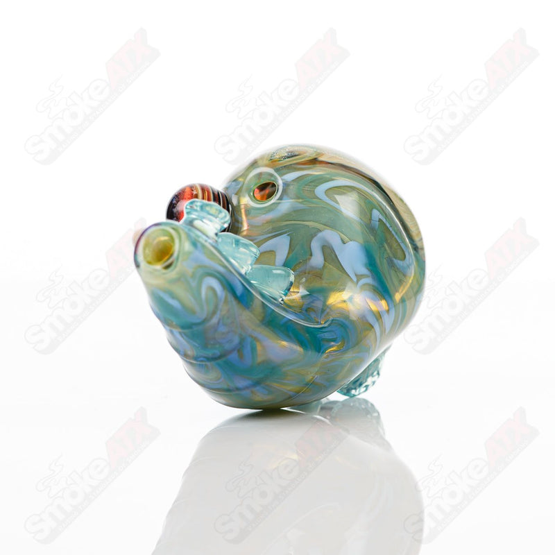 Dry Pipe (Dichroic Swirl Marble) Galactic Glass x SALT - Smoke ATX