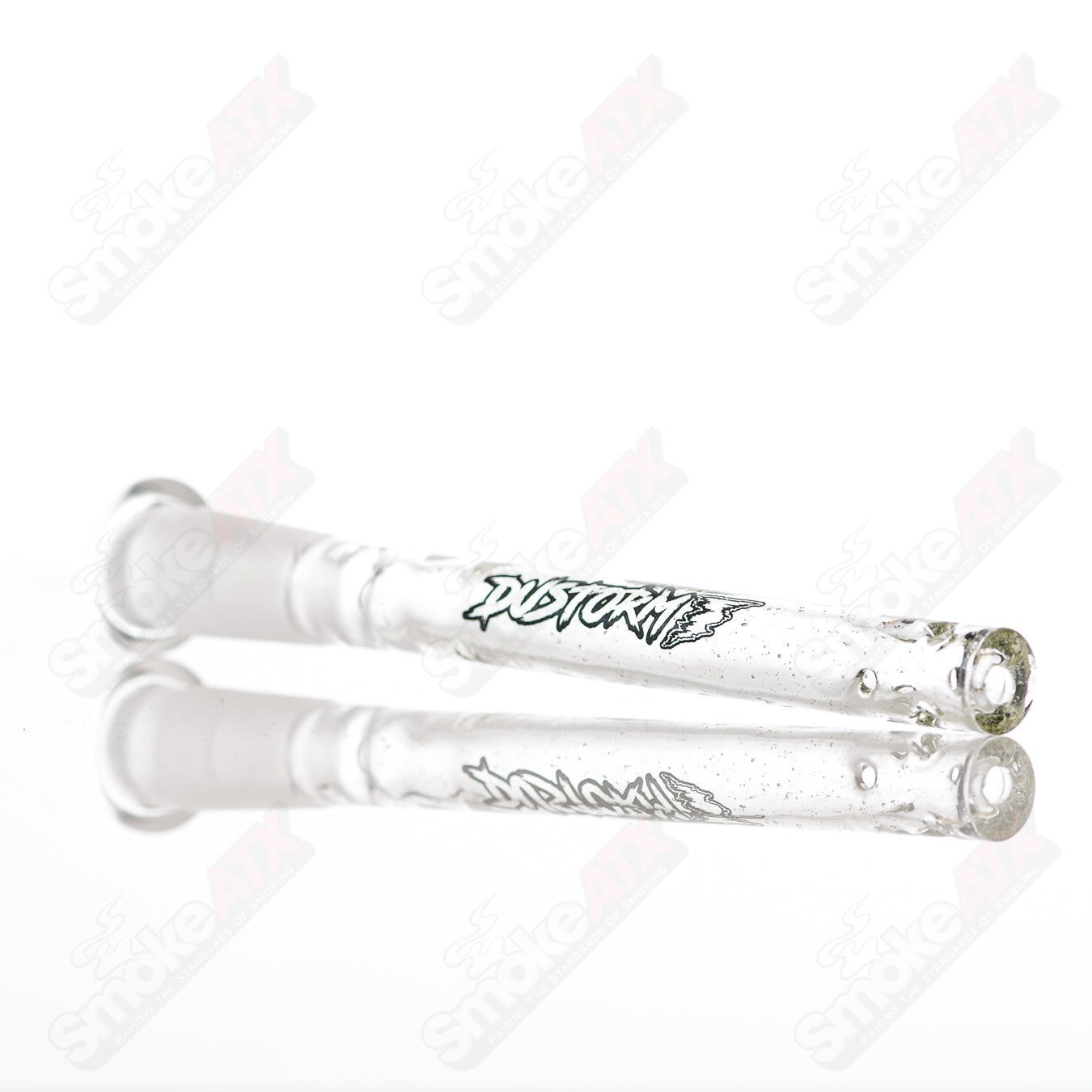 #1 14mm UV Downstem German Diffused Single Color Dustorm Glass - Smoke ATX