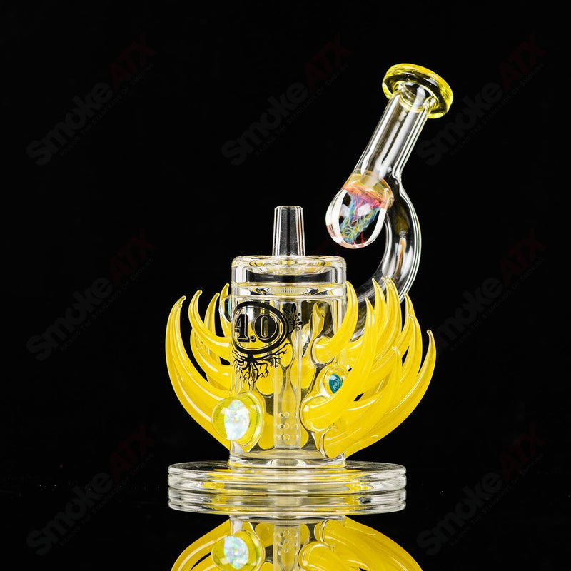 Horned Rig (4.0 Lemondrop ) E.Ross x Freeek Glass - Smoke ATX