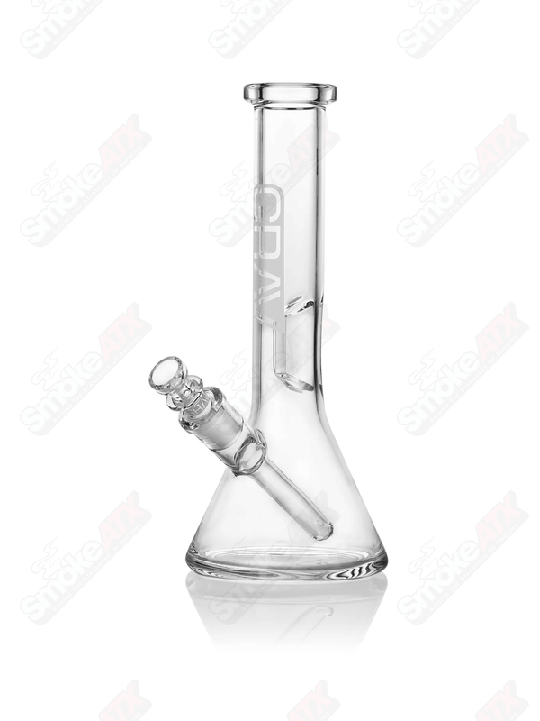 8in Clear Beaker Base Waterpipe Grav - Smoke ATX