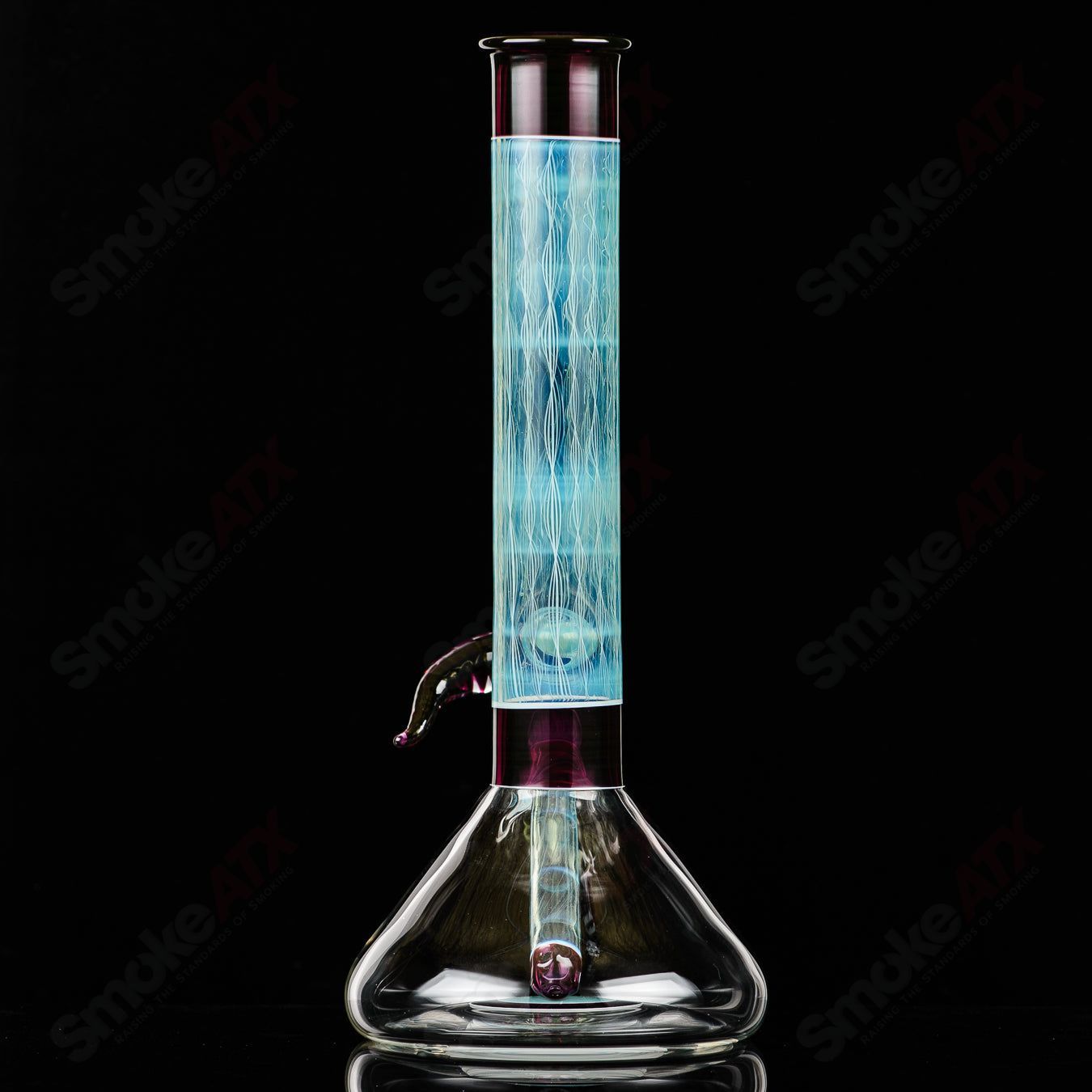 Tube (Gold Amethyst/ White Lotus/ Neptune) w Bowl Indo x GD - Smoke ATX