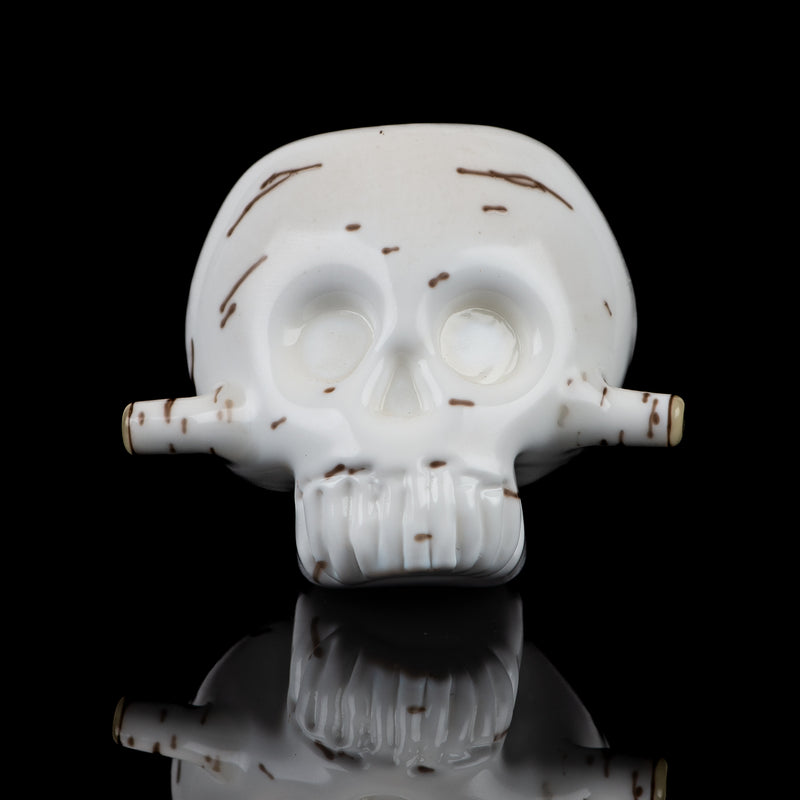 #2 Birch Skull Spoon Foster Glass