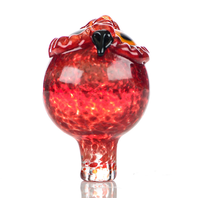 #2 Spotted Owl Carb Cap Four Winds Flameworks