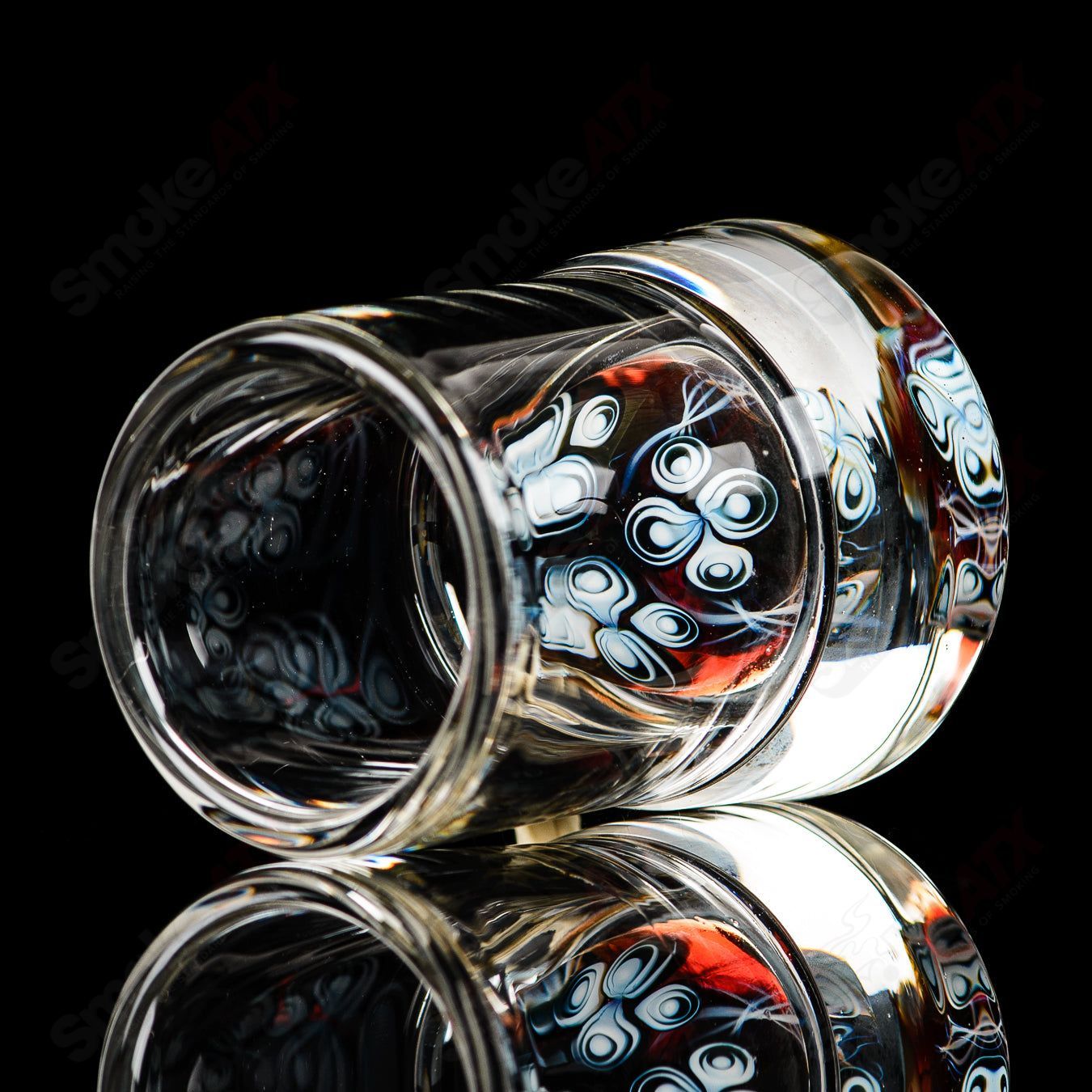 #1 Dot Stack Shot Glass Indo Glass - Smoke ATX