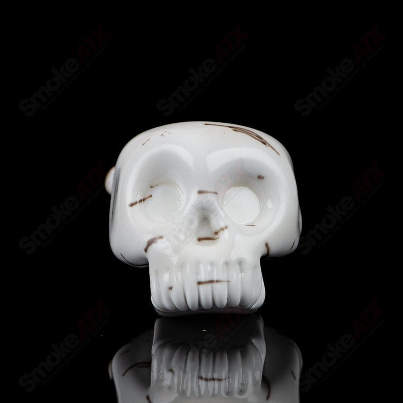 #1 Birch Skull Spoon Foster Glass