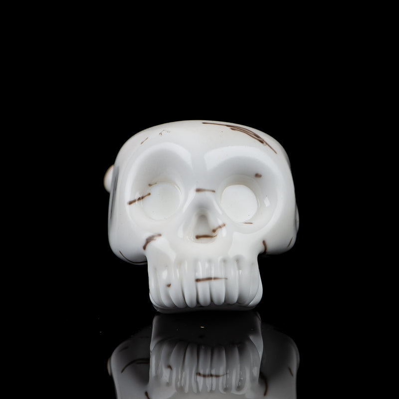 #1 Birch Skull Spoon Foster Glass
